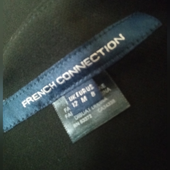 ⭐🆕FCUK French Connection black fit and flare mini dress - Picture 6 of 9